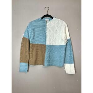 Vintage Napa Valley mis knitted color block sweater